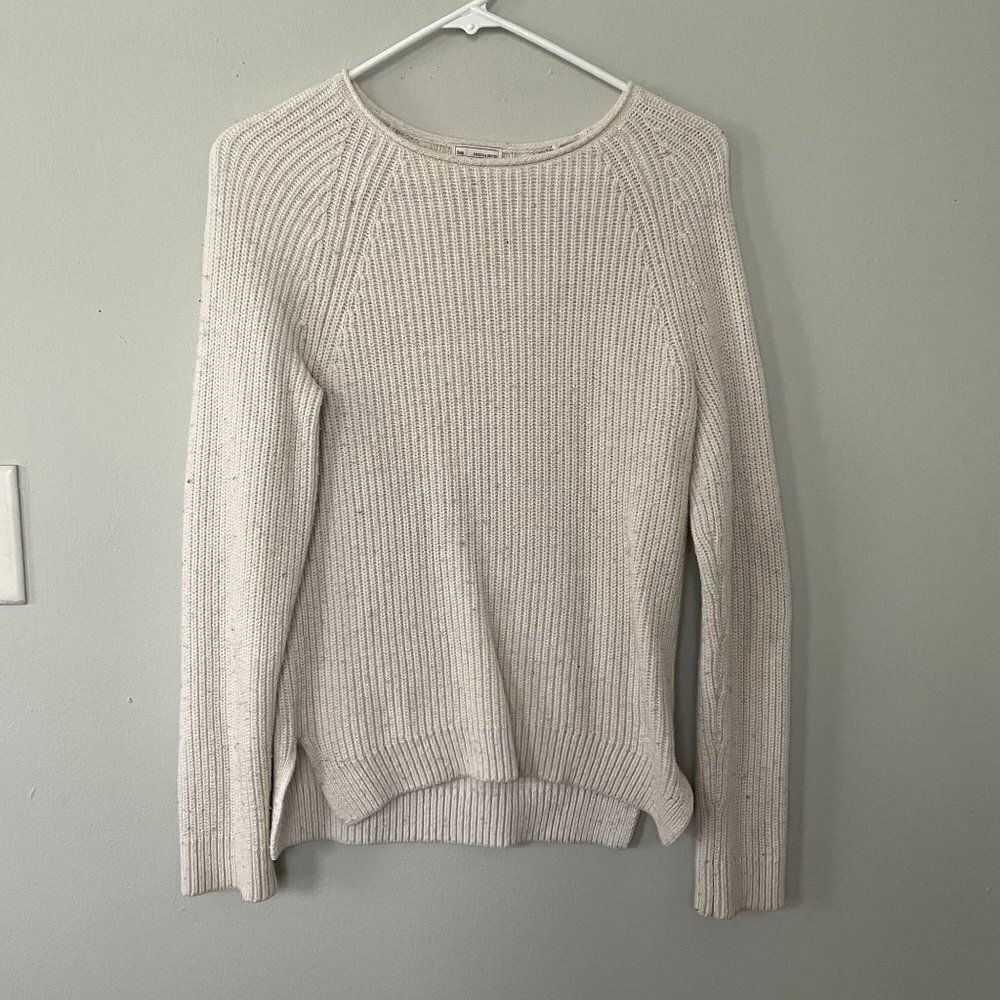 Gap white cream long sleeved knit sweater casual‎ comfortable warm wool cotton